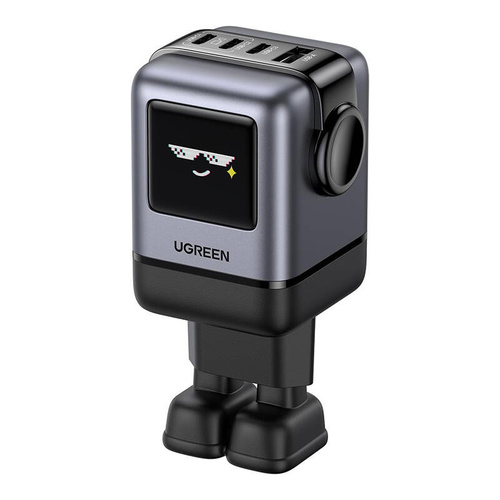 UGREEN מטען קיר ROBOT 100W 2C1A אפור X688-45515