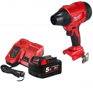 מפוח אוויר קומפקטי 18V ללא פחמים M18 BLHSB כולל סוללה 5AH ומטען מבית Milwaukee