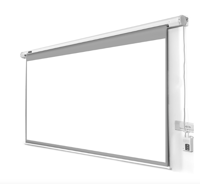 מסך חשמלי למקרן בגודל 240*240 כולל שלט - 135 INCH