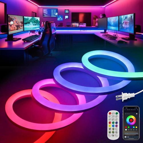 פס לד ניאון RGB חכם 5 מטר LED Neon Rope Light Smart RGB 5M