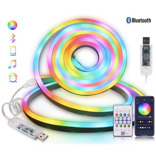פס לד ניאון חכם IP68 LED Neon Rope Light Smart RGB 10M