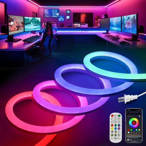 פס לד ניאון חכם IP68 LED Neon Rope Light Smart RGB 10M