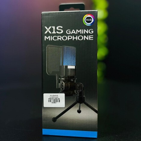 מיקרופון גיימינג RGB X1S עם חצובה Gaming Microphone X1S RGB