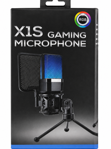 מיקרופון גיימינג RGB X1S עם חצובה Gaming Microphone X1S RGB