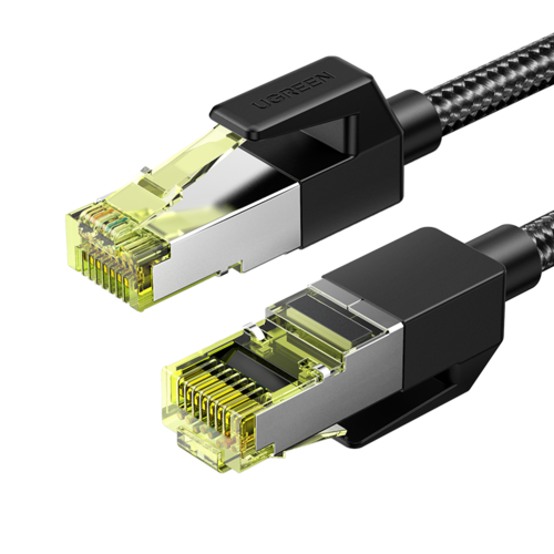 UGREEN Cat 7 Braided Pure Copper Round Cable 25m (Black) NW150-30794