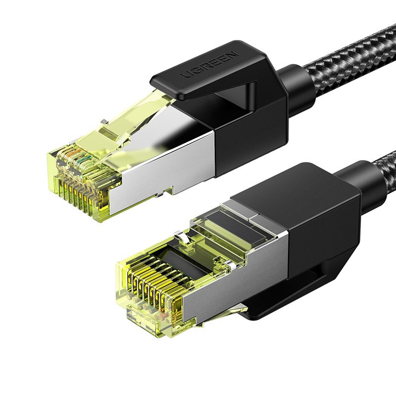 UGREEN Cat 7 Braided Pure Copper Round Cable 25m (Black) NW150-30794