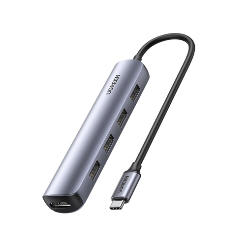 UGREEN USB-C to 2*USB 3.0+HDMI+RJ45 Ethernet Adapter+PD CM418-10919