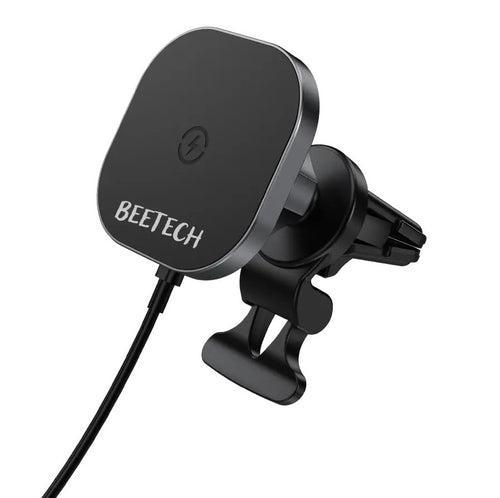 מטען MagSafe מגנטי לרכב  מעמד לרכב BeeTech Magic Mount Wireless Charger
