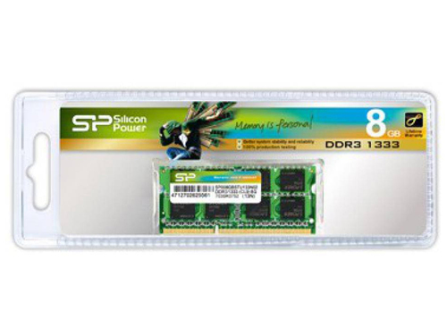 זיכרון למחשב נייד Silicon Power SODIMM 8GB DDR3 1333MHz סיליקון פאוור