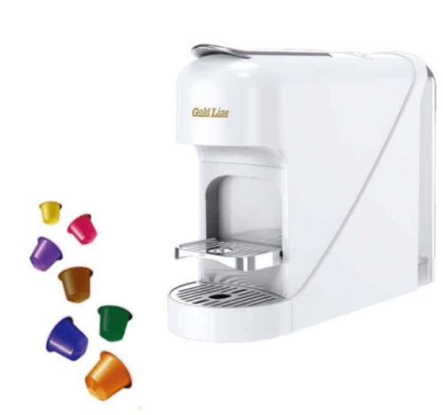 מכונת אספרסו קפסולות לבנה ATL-5009W תואמת Nespresso