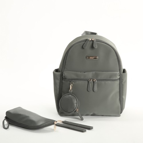 תיק החתלה גב מודרני צבע אפור M&Y