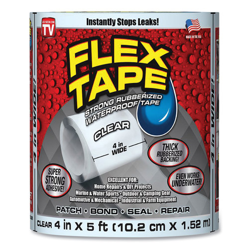 סרט איטום שקוף FLEX TAPE עמיד במים רוחב 5 סמ אורך 1.75 מטר