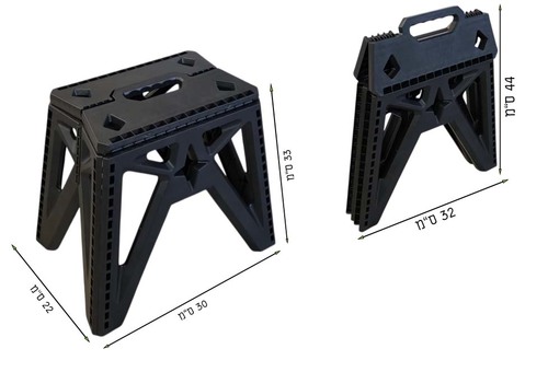 סט שולחן קמפינג מתקפל + 2 שרפרפים XL