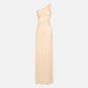 Red Carpet dress in crepon fabric with embroideries