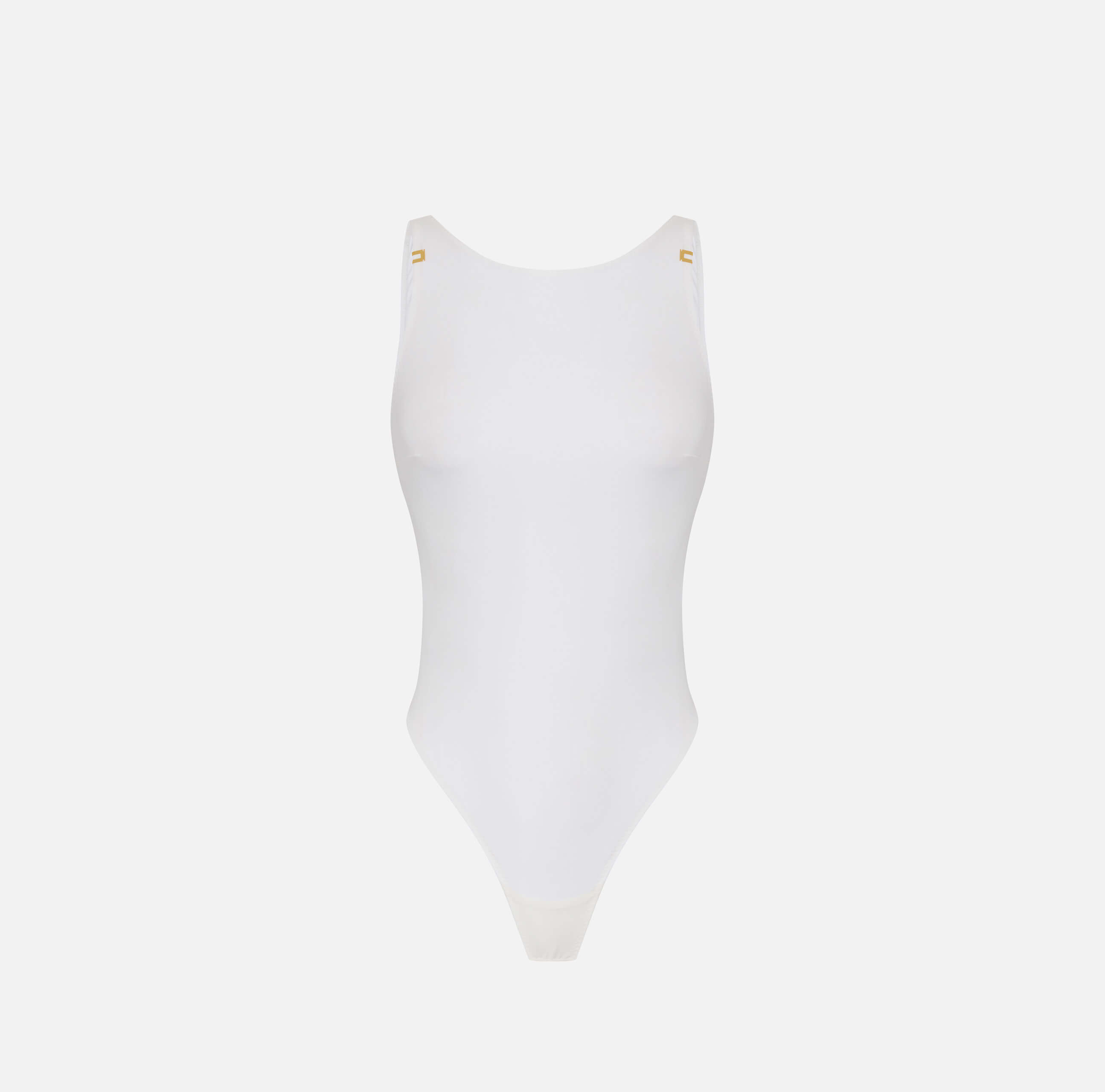 Bodysuit in crêpe jersey fabric with logo details