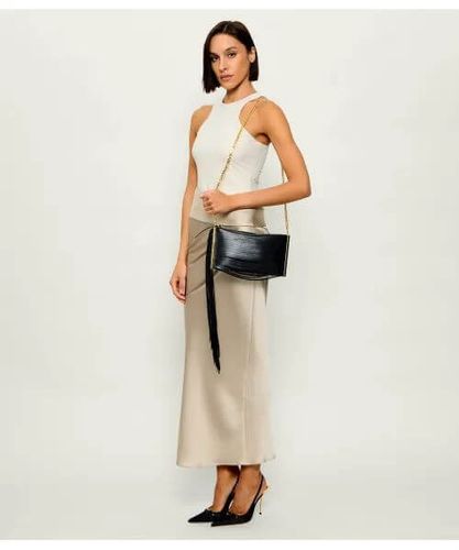 Elisabetta Franchi Fringed Leather Clutch Bag