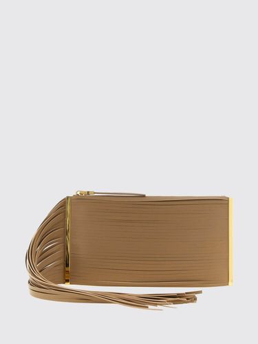 Elisabetta Franchi Fringed Leather Clutch Bag