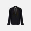Blouse in georgette fabric with jewel details