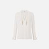 Blouse in georgette fabric with jewel details