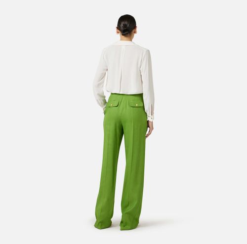 Blouse in georgette fabric with jewel details