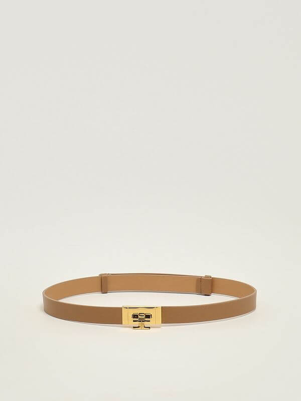Elisabetta Franchi Hammered Leather Belt