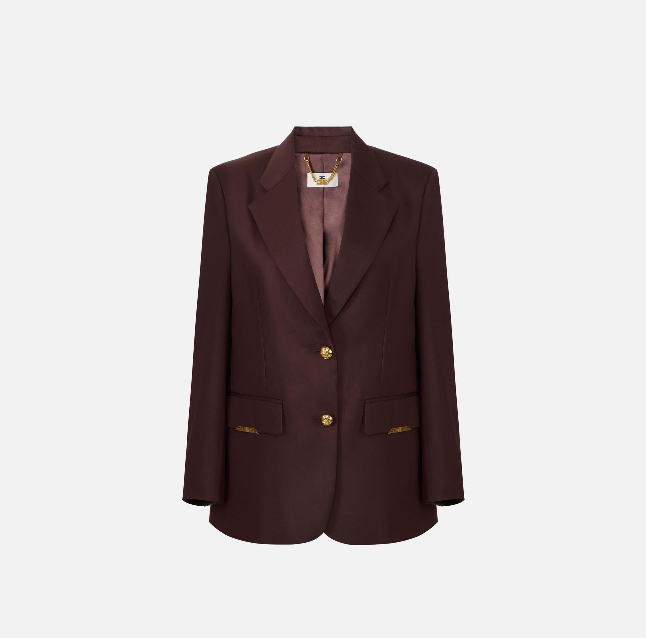 Cool wool jacket with jewel plaques