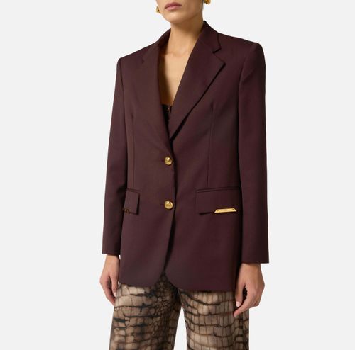 Cool wool jacket with jewel plaques