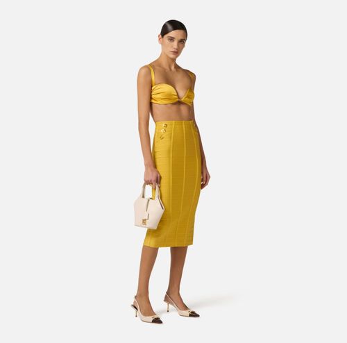 Skirt in 3D knit fabric