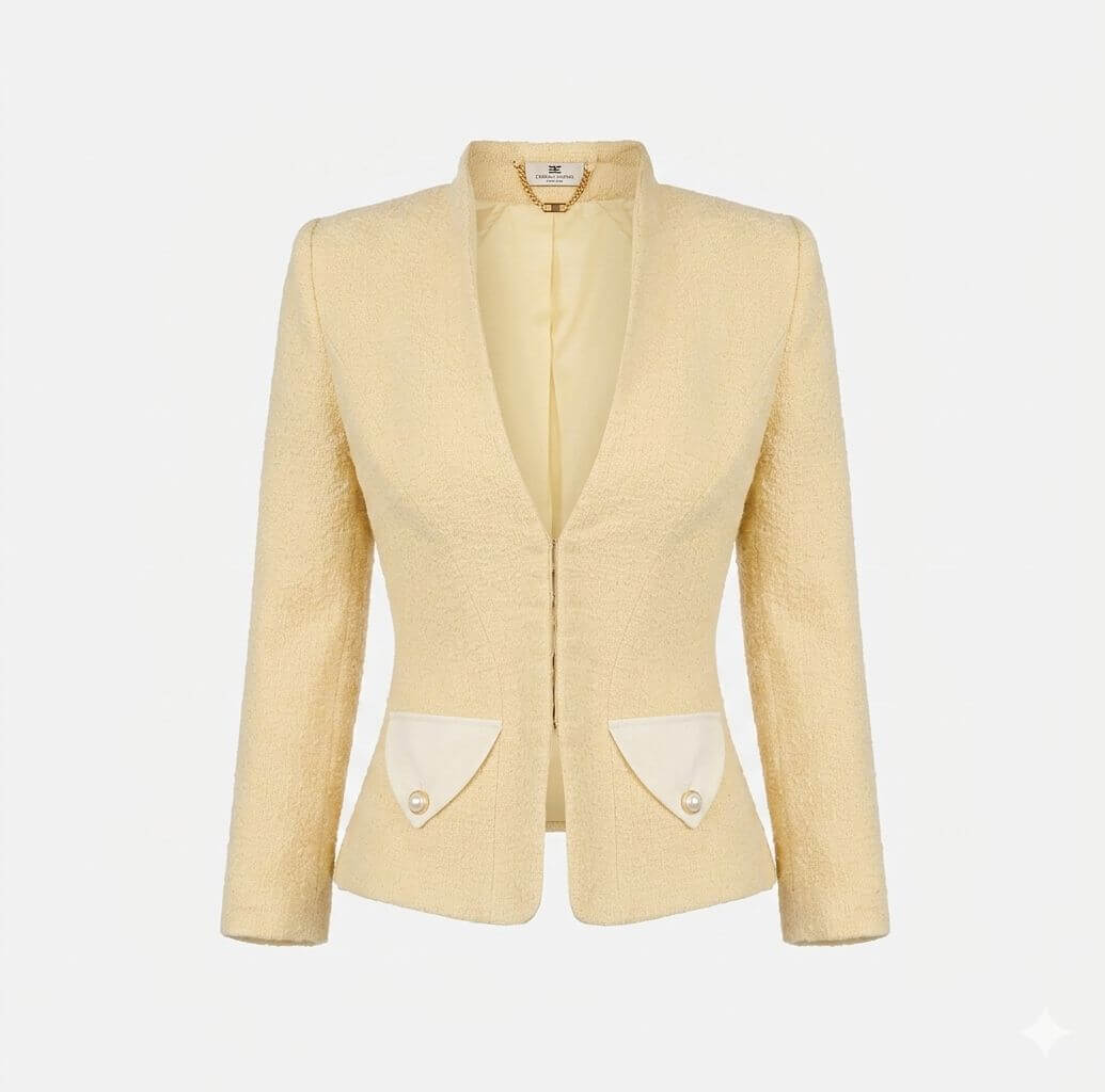 Bouclé tweed jacket
