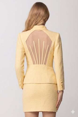 Bouclé tweed jacket