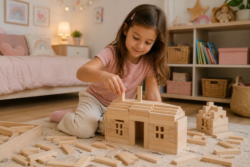 לבני בניה מעץ  כפיסי עץ 58563