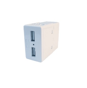 שקע USB כפול 2.1A לקופסא מלבנית (תואם גוויס) 