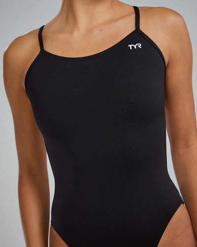 בגד ים נשים גב פתוח SOLID CUTOUTFIT BLACK