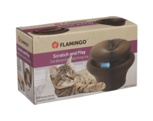 FLAMINGO פלמינגו משטח גירוד מקרטון גמיש עם כדור