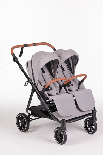 עגלת תאומים צרה בייבי מונסטרס Easy Twin 5 - שלד שחור בד בסיס שחור