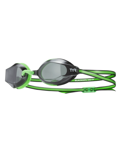 משקפת שחיה פנים צרות BLACKOPS 140 EV RACING JR. SMOKE/FL GREEN