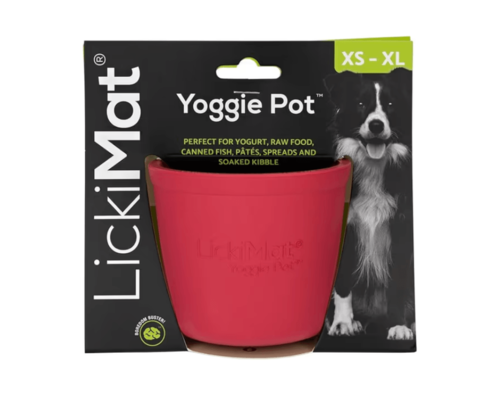 Licki mat - yoggie pot כוס האכלה \ ליקוק בצבע ורוד