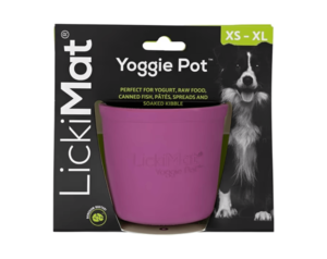 Licki mat - yoggie pot כוס האכלה \ ליקוק בצבע סגול