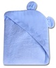 מגבת רחצה קפוצ'ון עם אוזניים - תכלת