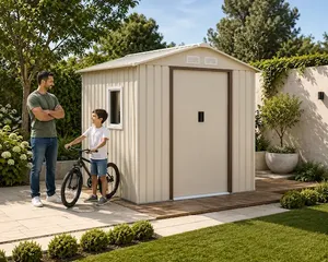מחסן גינה מתכת פרמיום SUPER GARDEN T74 2.13X1.27