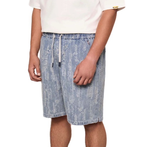 גינס BALR מידות XS-XXL לגברים בגוון ג'ינס עם הדפס