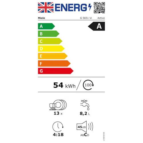 מדיח כלים אינטגרלי רחב 13 מע' Miele G 5651 Vi