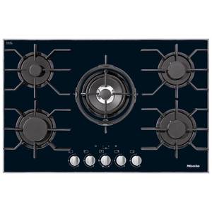 כיריים גז 5 להבות 80 ס"מ Miele KM3034-1 זכוכית שחורה
