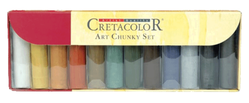 גירי פחם עבים צבעוניים ART CHUNKY SET