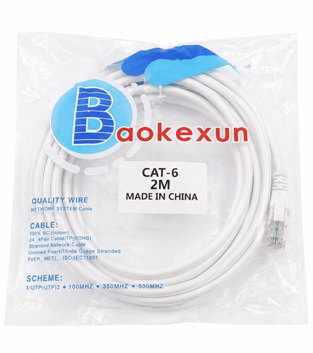 כבל רשת CAT6 2M Ethernet Cable RJ45