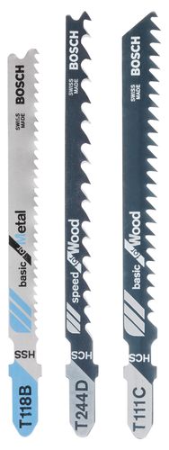 סט להבי ג׳יגסו T-Shank לעץ ולמתכת | 3 יחידות – 2609256741 – Bosch