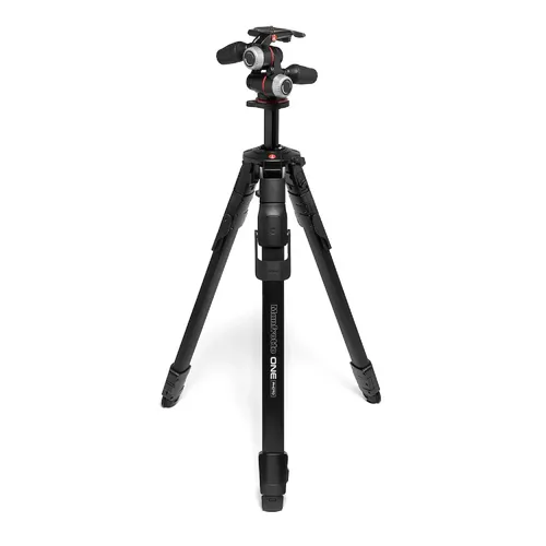 קיט חצובת אלומיניום פתיחה מהירה Manfrotto One Photo + ראש 3 צירים