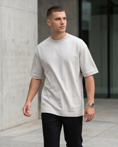 חולצה BALR מידות XS-XXL לגברים בגוון אבן