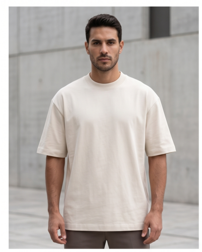 חולצה BALR מידות XS-XXL לגברים בגוון בז' אפרפר
