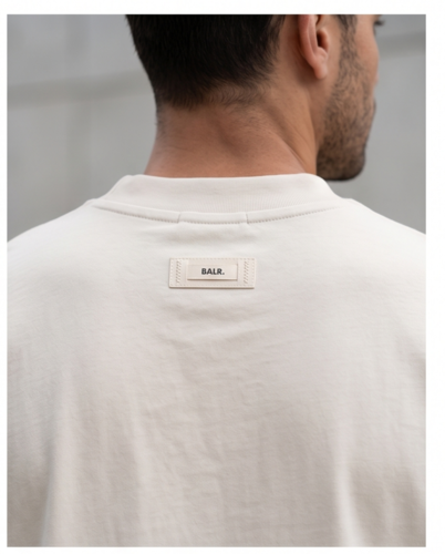 חולצה BALR מידות XS-XXL לגברים בגוון בז' אפרפר